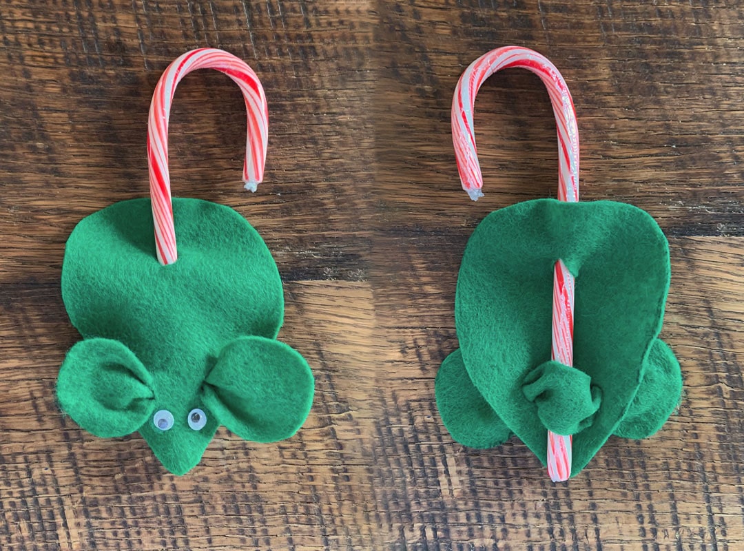 Martin the Mouse Children's Books - DIY Kids Christmas Ornaments Mouse Candy Cane Hanging Decoration