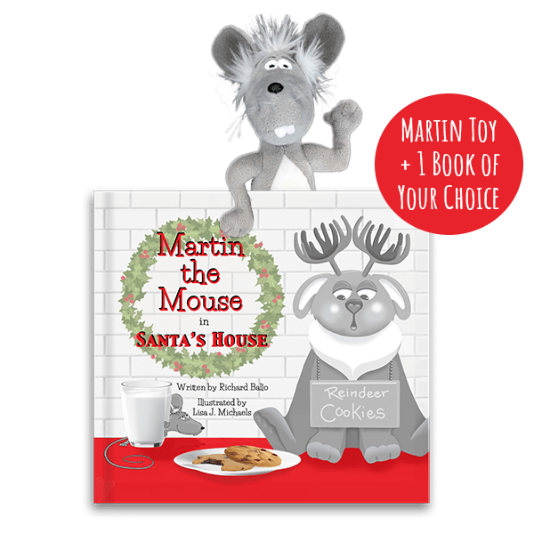 Martin the Mouse in Santa's House award-winning children's picture book starter set by author Richard Ballo