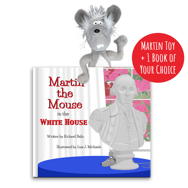 Martin the Mouse in the White House award-winning children's picture book starter set by author Richard Ballo