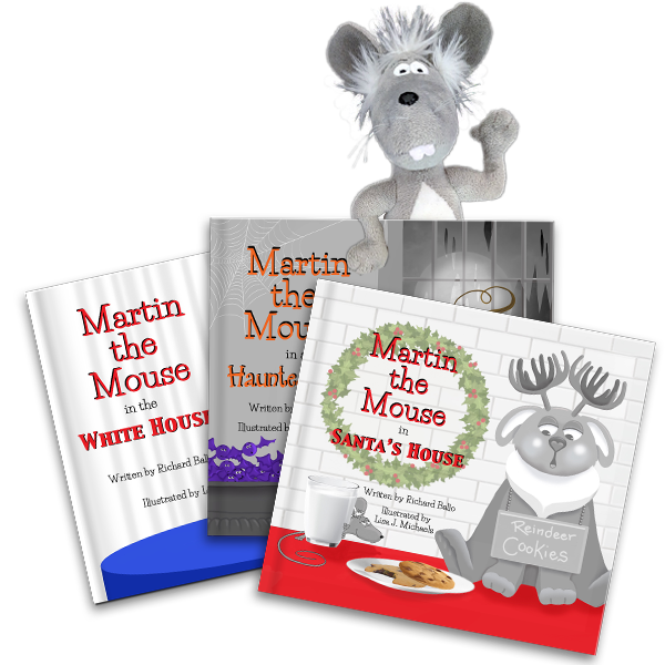 Martin the Mouse Complete Set of Books and Toy